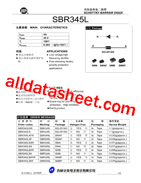 SBR345LXFR型号图片