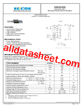 SBR40100R型号图片