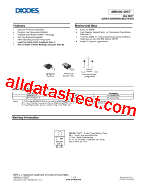 SBR40U120CT-G型号图片