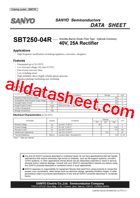 SBT250-04R型号图片