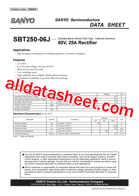 SBT250-06J型号图片