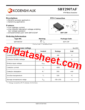 SBT2907AF型号图片