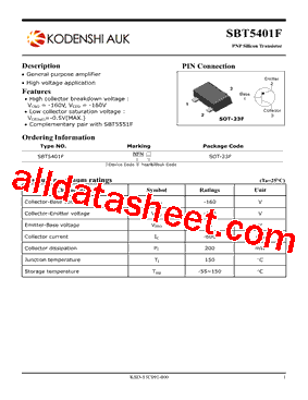 SBT5401F型号图片