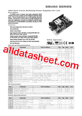 SBU60-301-1型号图片