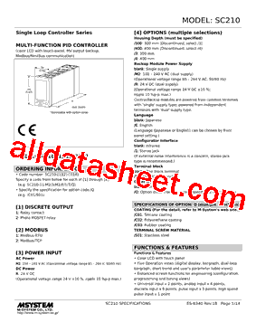 SC210-11-R/T型号图片