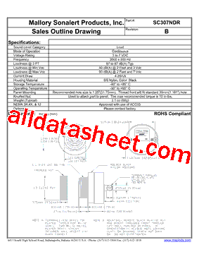 SC307NDR型号图片