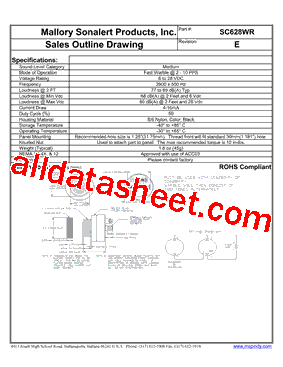 SC628WR型号图片