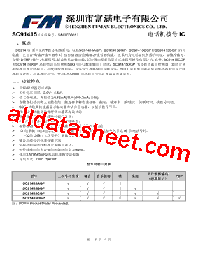 SC91415BGP型号图片