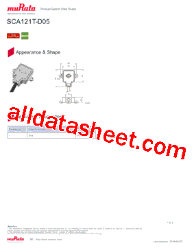 SCA121T-D05型号图片