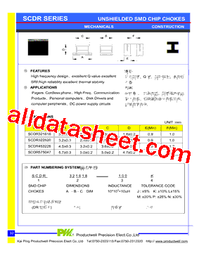 SCDR321618-R33型号图片