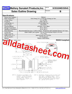 SCE028MD3SR4S型号图片