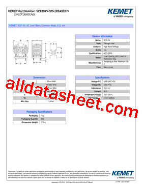 SCF19XV-300-1R9A003JV型号图片