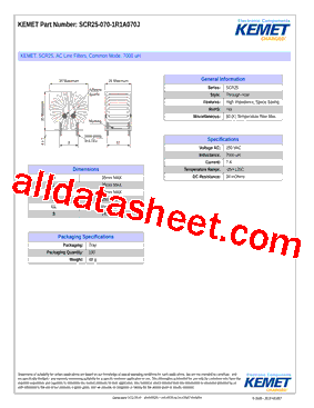 SCR25-070-1R1A070J型号图片