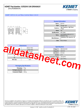 SCR25XV-240-2R0A006JV型号图片