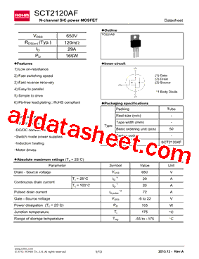 SCT2120AFC型号图片