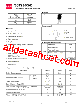SCT2280KEC型号图片