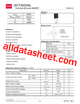 SCT3022AL型号图片