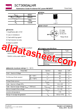 SCT3080ALHR型号图片