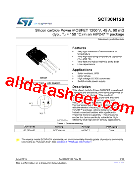 SCT30N120型号图片