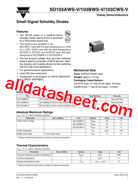 SD103CWS-V型号图片