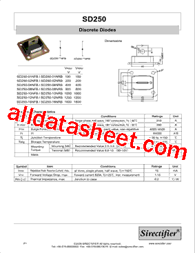 SD250-16NRB型号图片