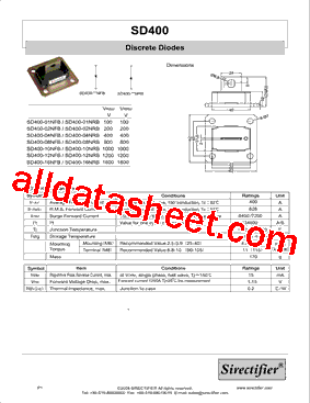 SD400-01NFB型号图片