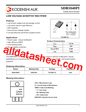 SDB1040PI型号图片