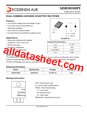 SDB30100PI型号图片