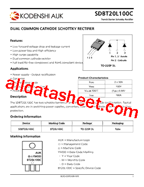 SDBT20L100C型号图片