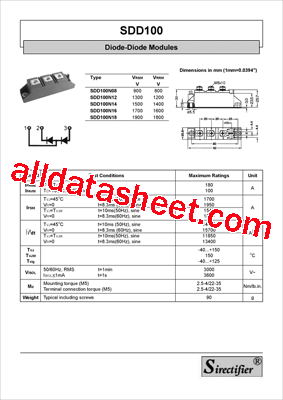 SDD100N14型号图片