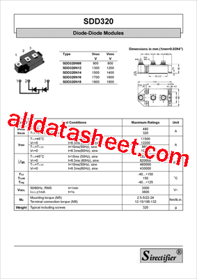 SDD320N12型号图片