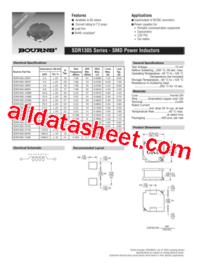 SDR1305-220M型号图片