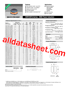 SDR1307A-221K型号图片