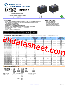 SDS02-24D15W型号图片