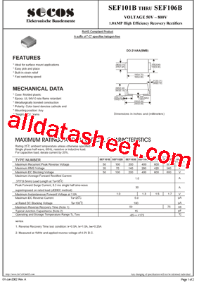 SEF106B型号图片