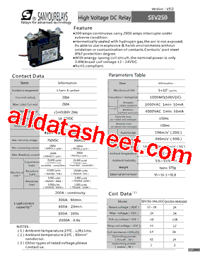 SEV250-450MDC1F型号图片