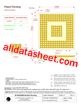SF-BGA260A-B-42型号图片