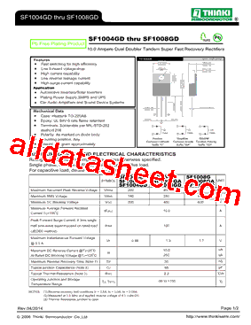 SF1008GD型号图片