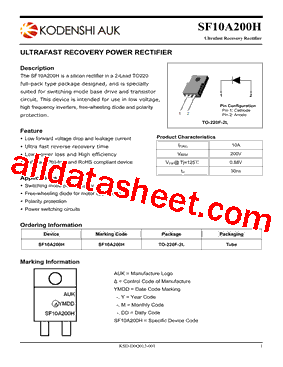 SF10A200H型号图片