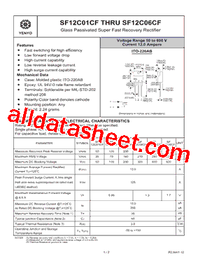SF12C01CF型号图片