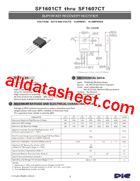 SF1601CT型号图片