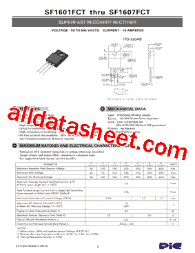 SF1604FCT型号图片