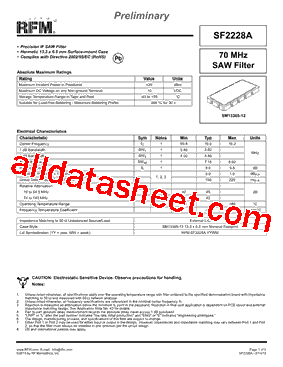 SF2228A型号图片