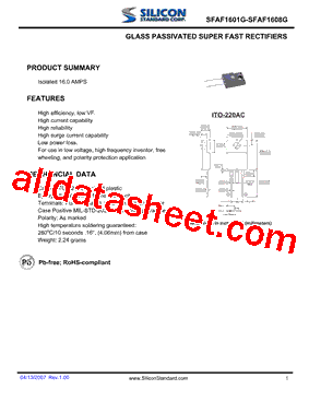 SFAF1602G型号图片