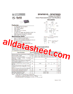 SFAF806G型号图片