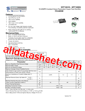 SFF1601G型号图片