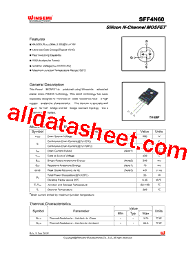 SFF4N60型号图片