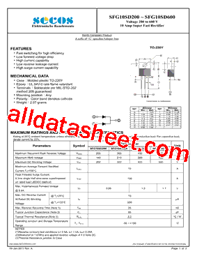 SFG10SD600型号图片