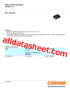 SFH-2400-FA型号图片