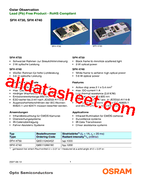 SFH-4730型号图片